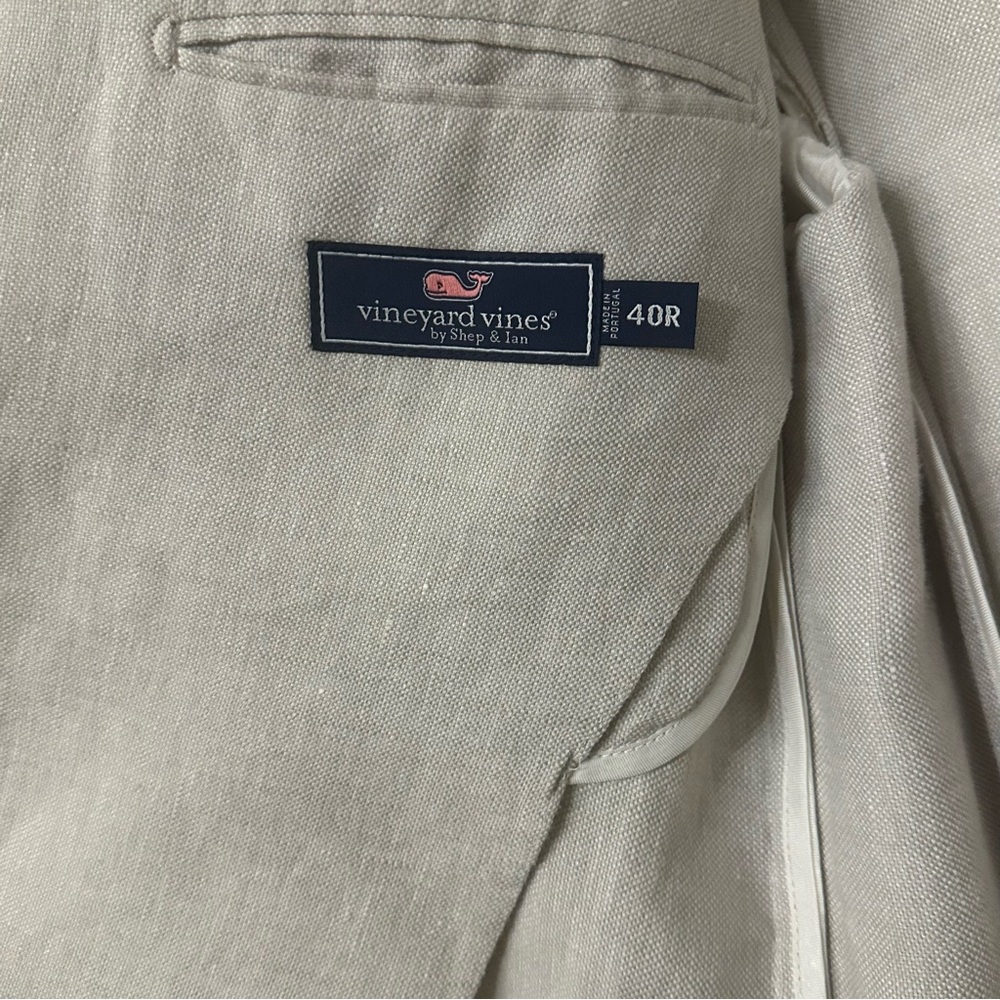 Men’s Vineyard Vines linen 40R sports coat - Picture 4 of 4